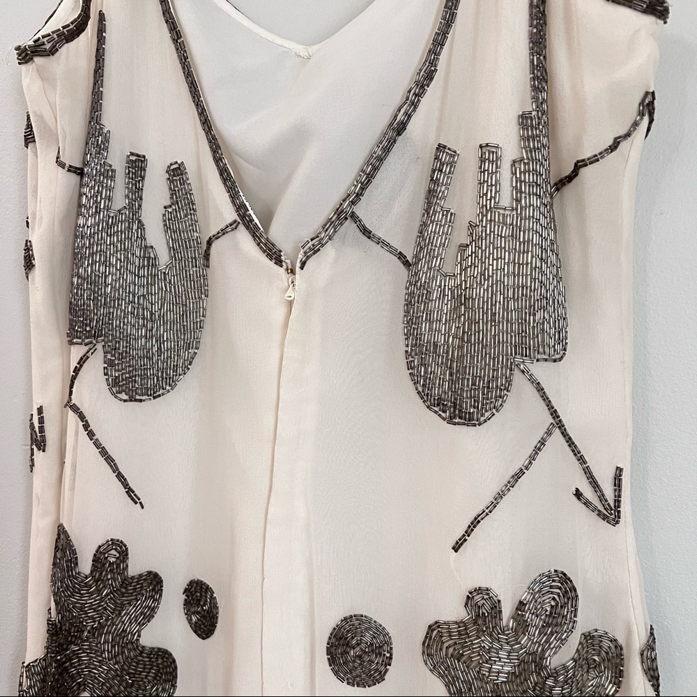 Creative Creations Bonwit Teller silk beaded slip dress - Picture 6 of 16